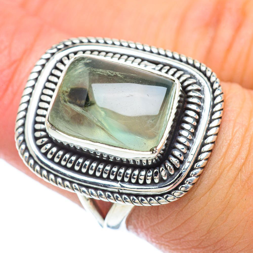 Green Fluorite Rings handcrafted by Anasilvercos - RING56032