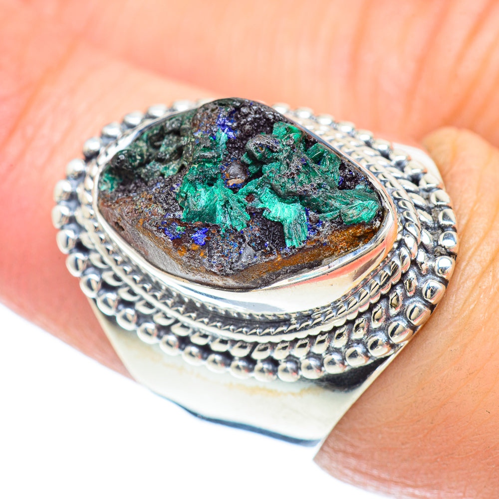 Azurite Rings handcrafted by Anasilvercos - RING56051