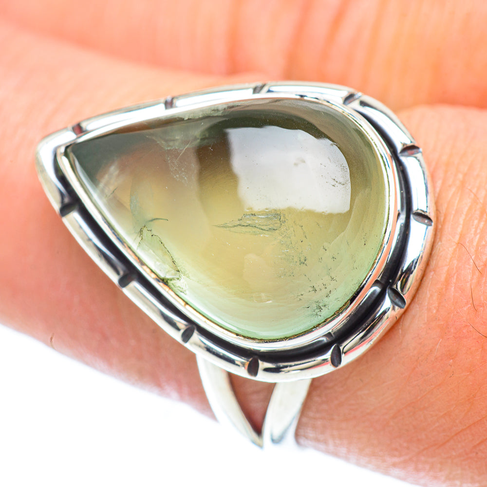 Prehnite Rings handcrafted by Anasilvercos - RING56059