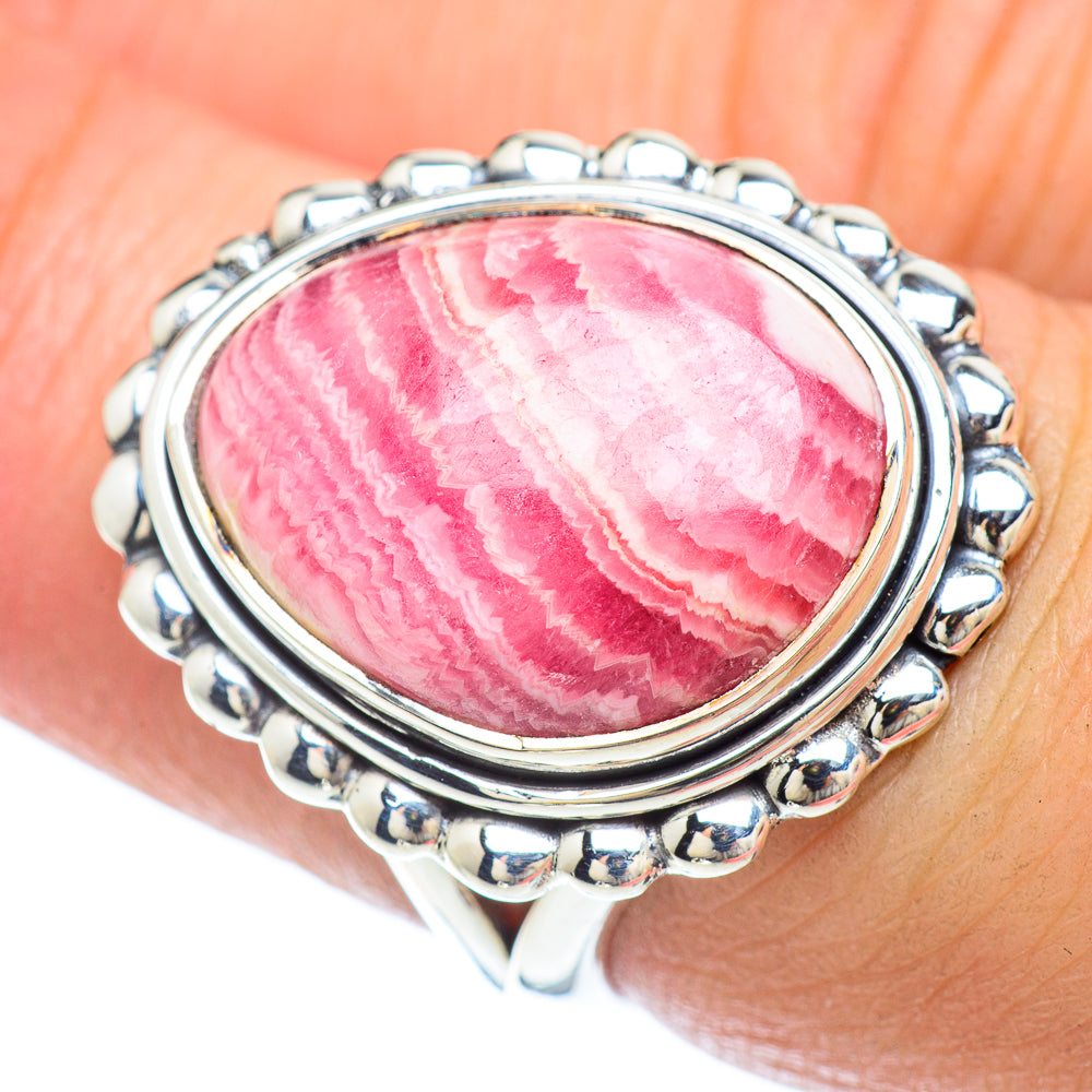 Rhodochrosite Rings handcrafted by Anasilvercos - RING56069