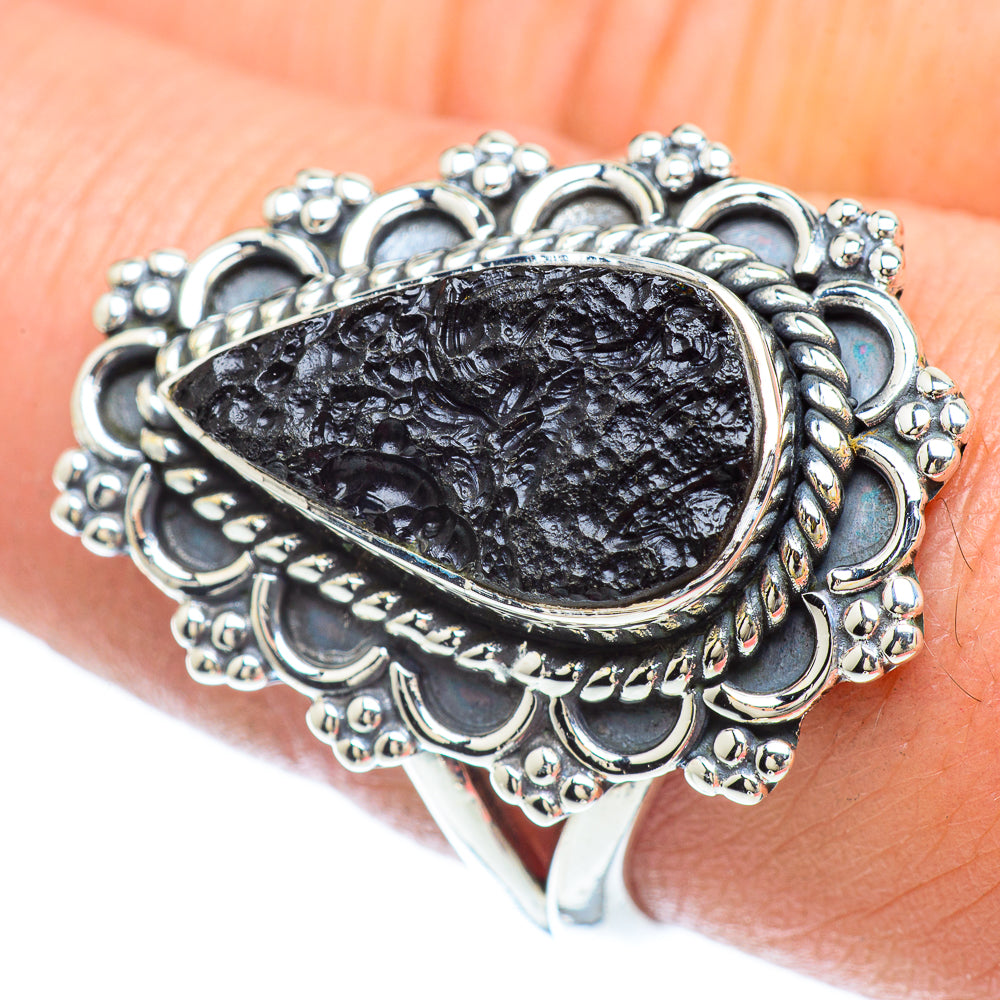 Tektite Rings handcrafted by Anasilvercos - RING56073