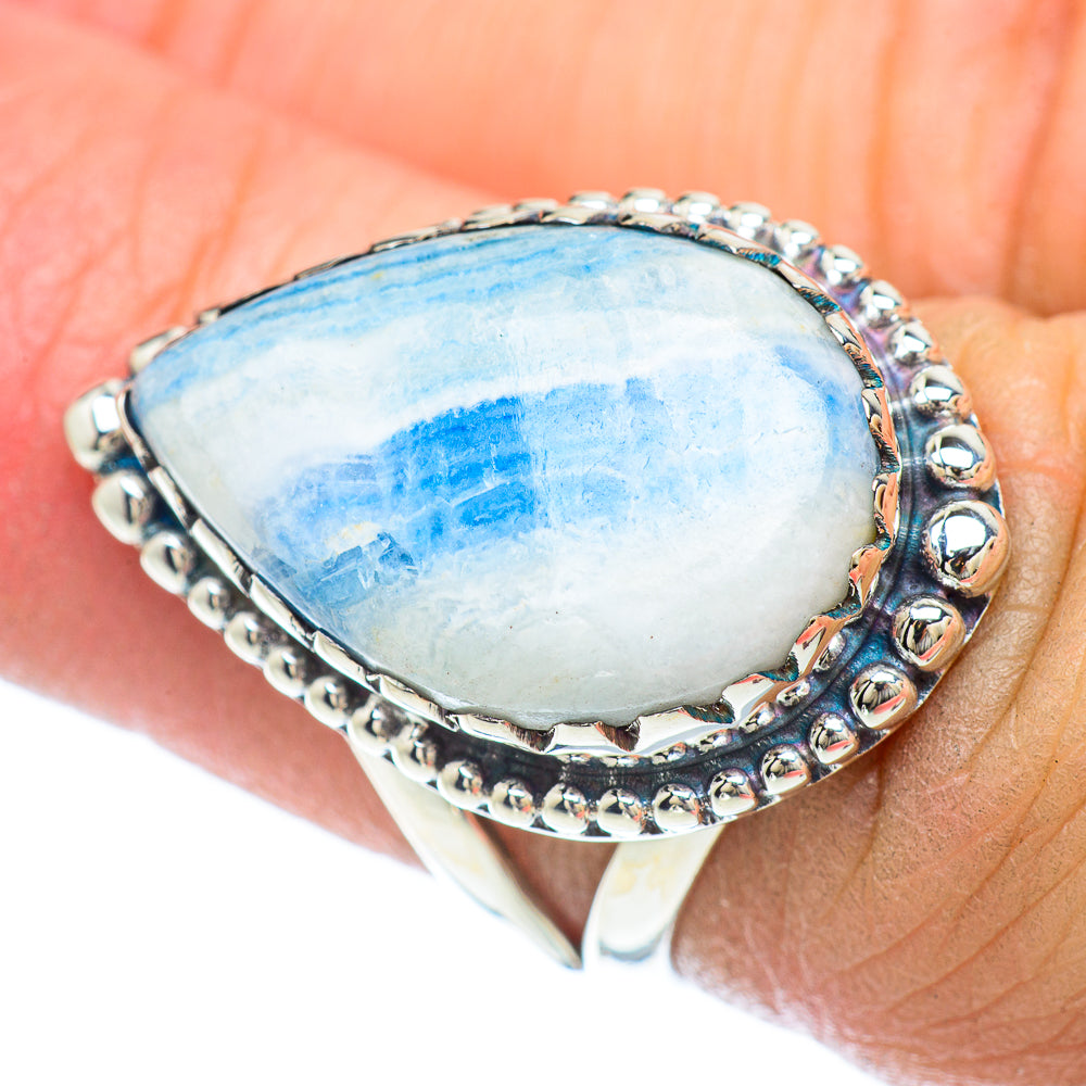 Blue Scheelite Rings handcrafted by Anasilvercos - RING56080