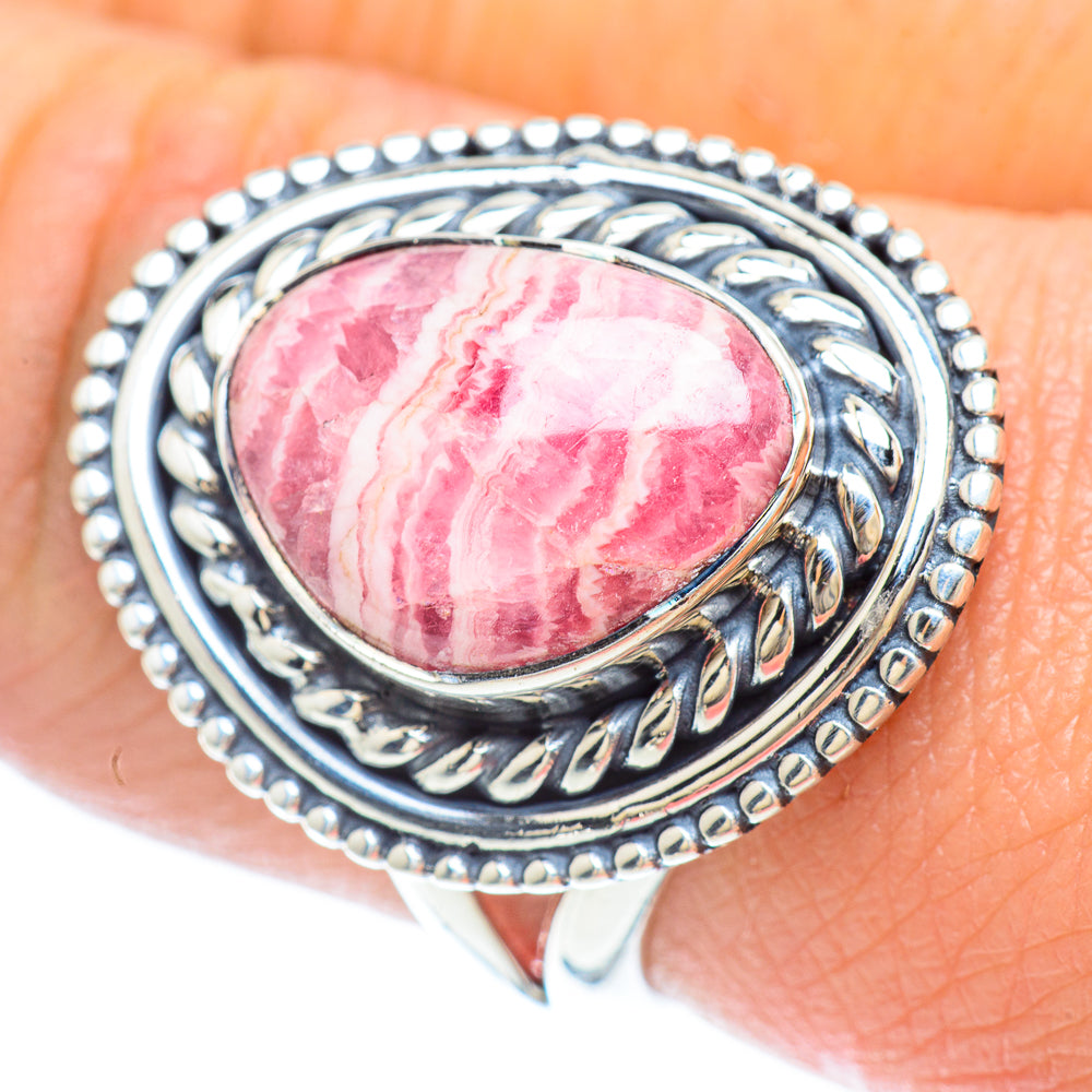 Rhodochrosite Rings handcrafted by Anasilvercos - RING56093