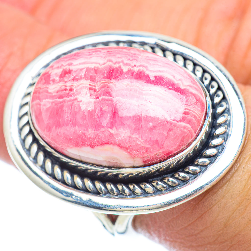 Rhodochrosite Rings handcrafted by Anasilvercos - RING56095