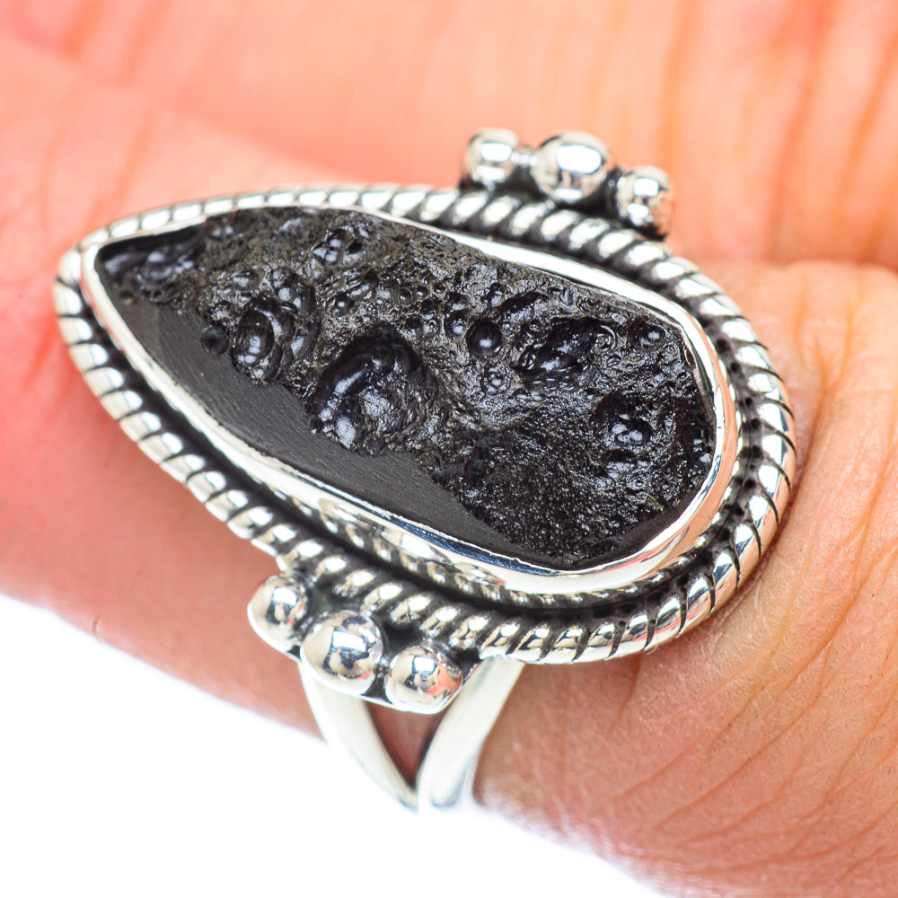 Tektite Rings handcrafted by Anasilvercos - RING56098