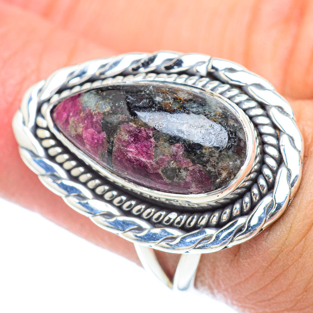 Russian Eudialyte Rings handcrafted by Anasilvercos - RING56119