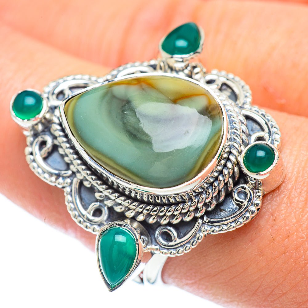 Willow Creek Jasper Rings handcrafted by Anasilvercos - RING56148