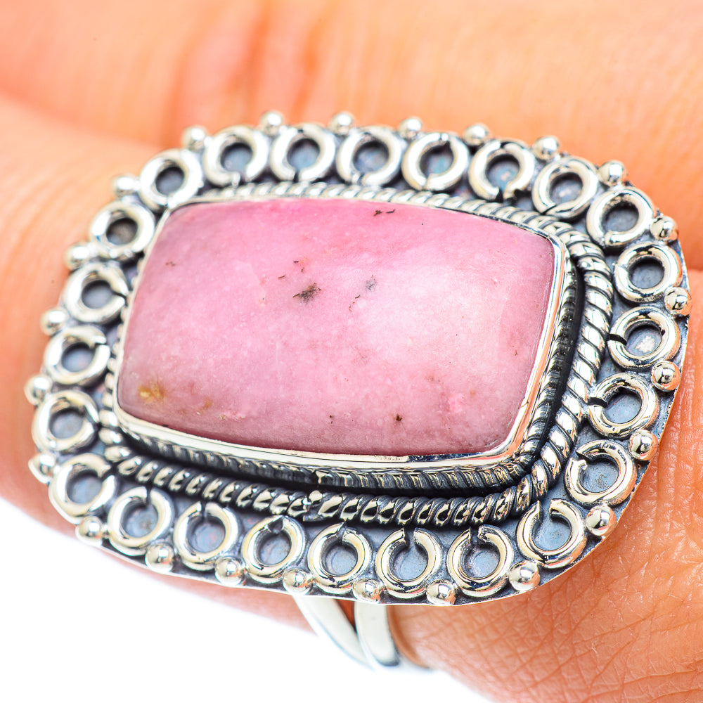 Rhodonite Rings handcrafted by Anasilvercos - RING56163