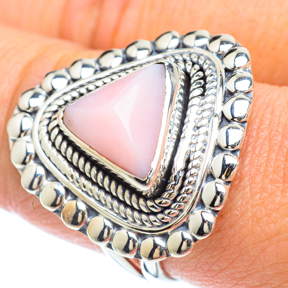 Pink Opal Rings handcrafted by Anasilvercos - RING56166