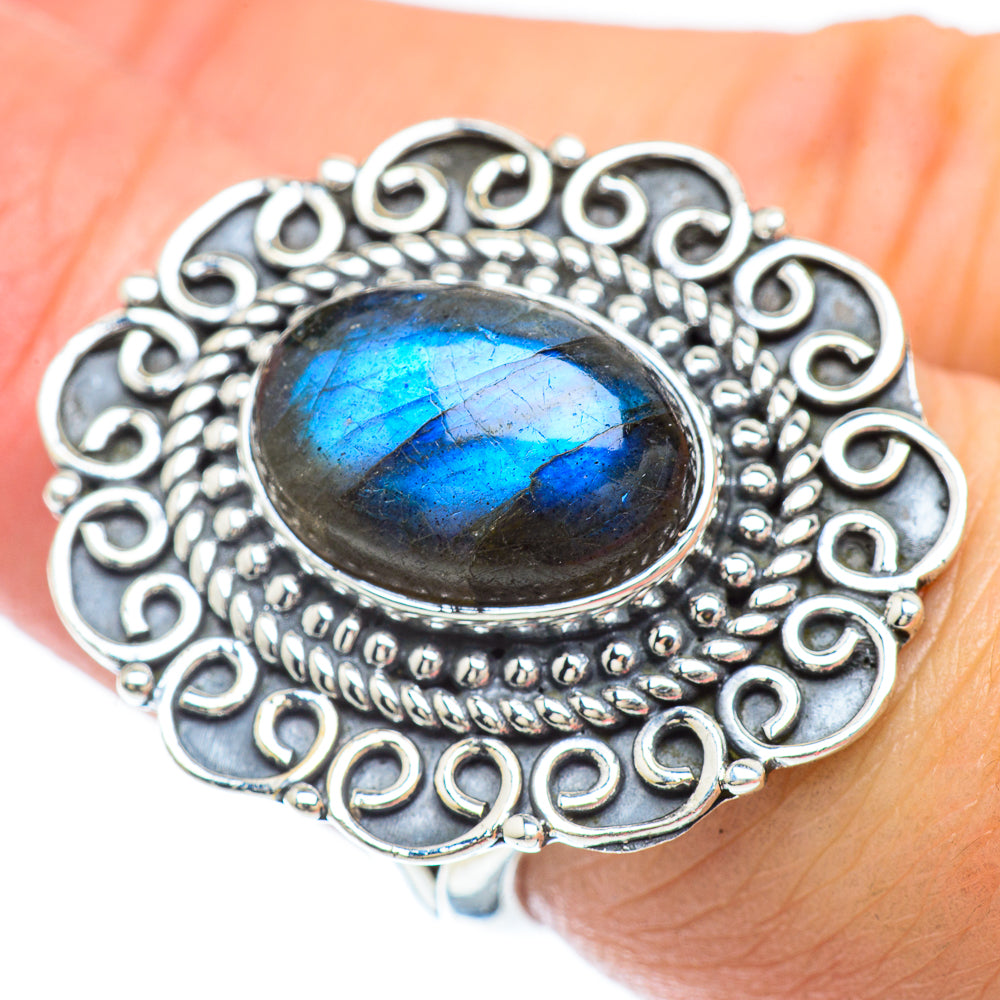 Labradorite Rings handcrafted by Anasilvercos - RING56185
