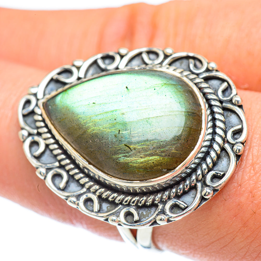 Labradorite Rings handcrafted by Anasilvercos - RING56192