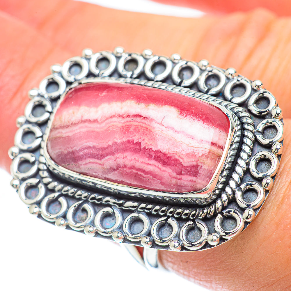 Rhodochrosite Rings handcrafted by Anasilvercos - RING56201
