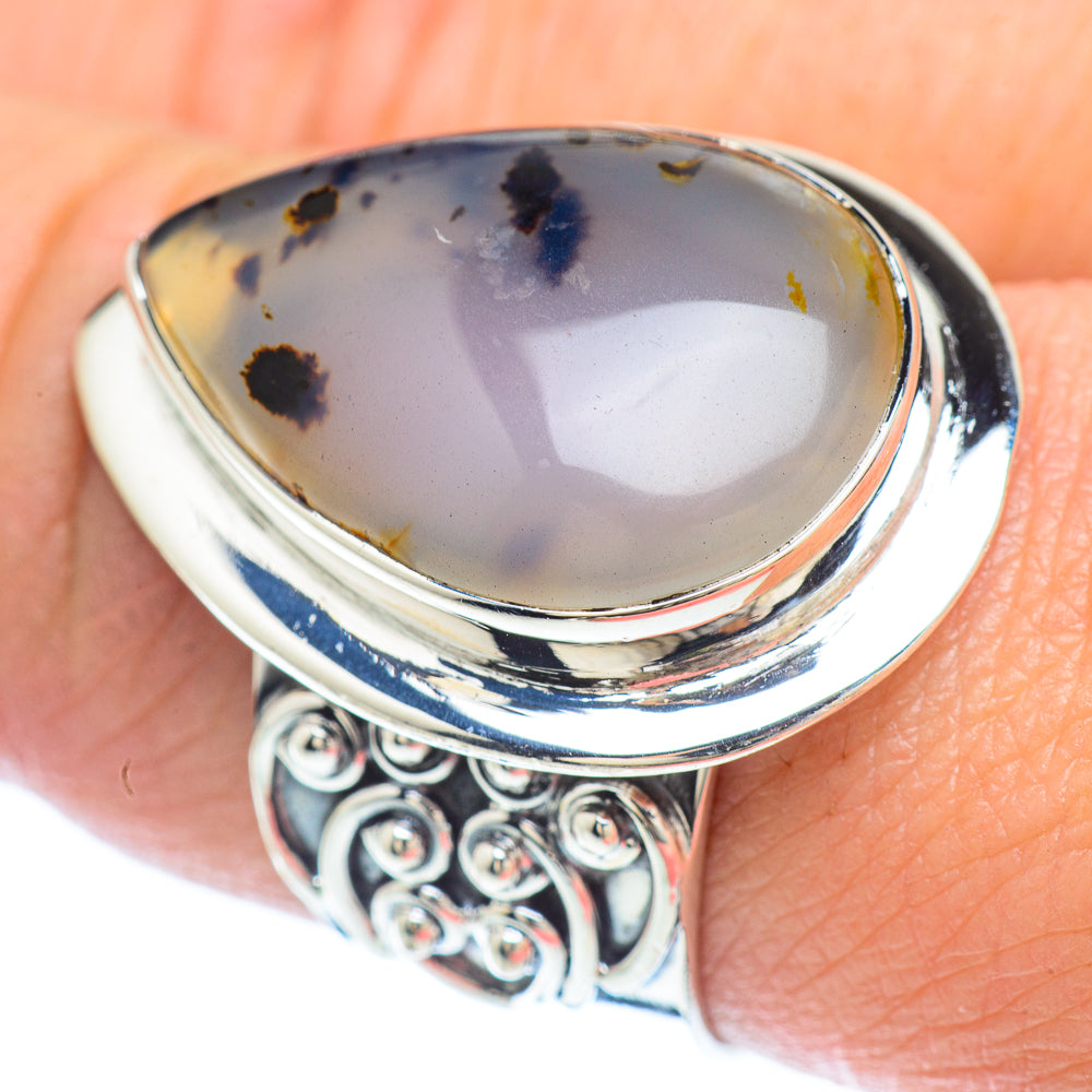 Dendritic Opal Rings handcrafted by Anasilvercos - RING56213