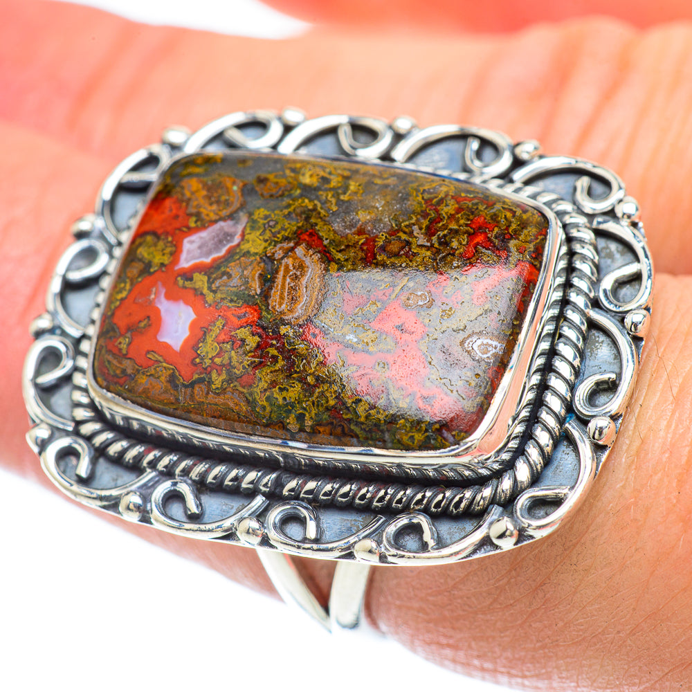 Red Jasper Rings handcrafted by Anasilvercos - RING56228