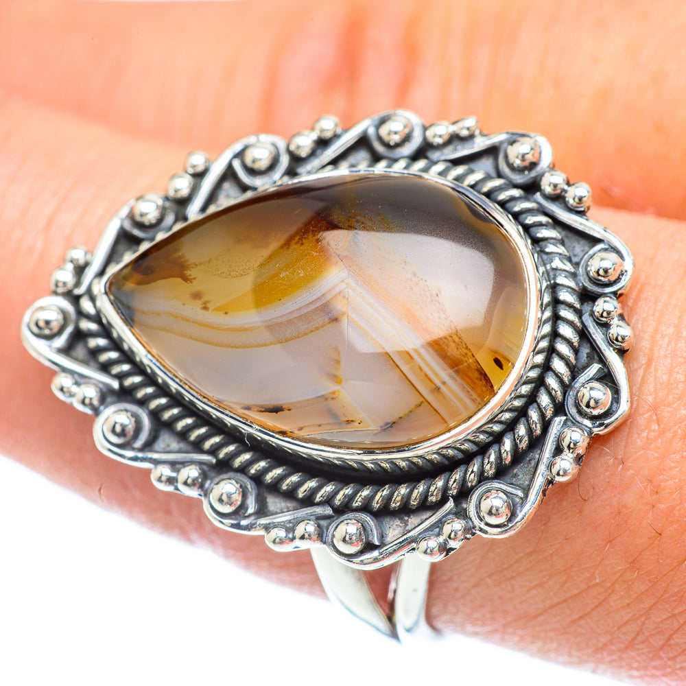 Montana Agate Rings handcrafted by Anasilvercos - RING56231