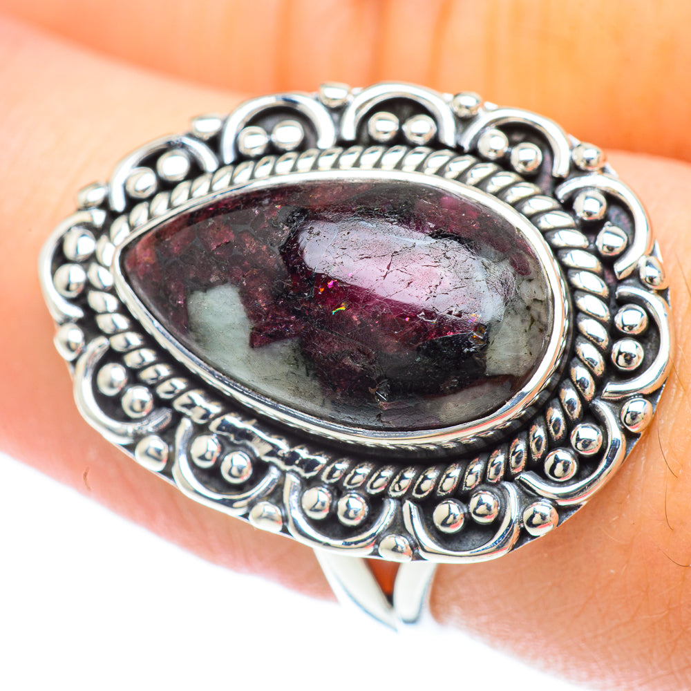Russian Eudialyte Rings handcrafted by Anasilvercos - RING56252