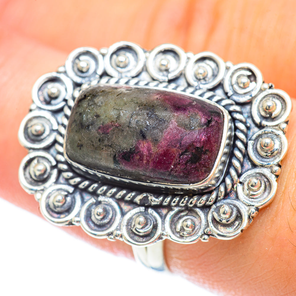 Russian Eudialyte Rings handcrafted by Anasilvercos - RING56253