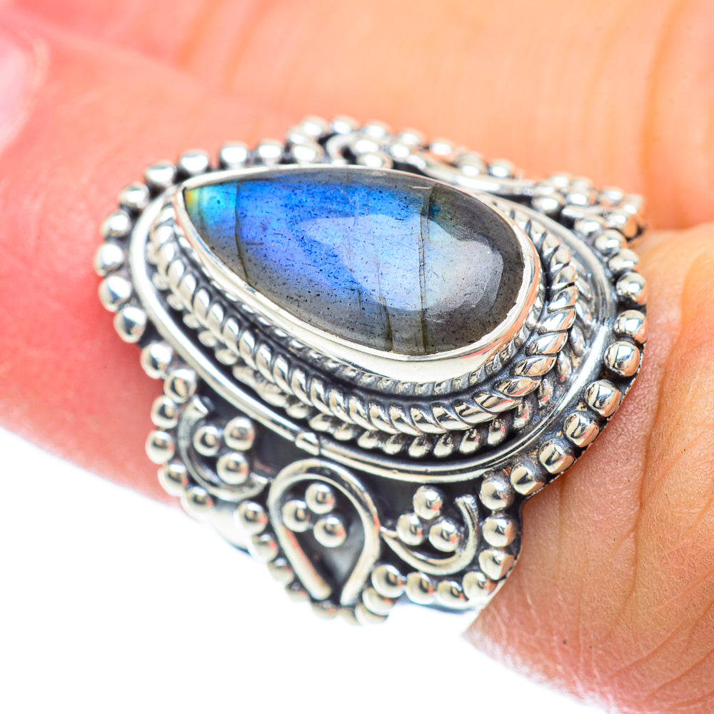 Labradorite Rings handcrafted by Anasilvercos - RING56273