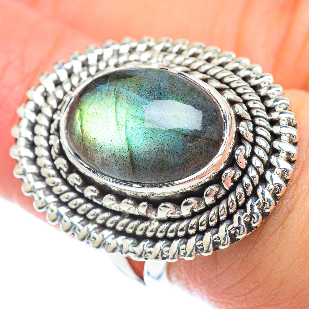 Labradorite Rings handcrafted by Anasilvercos - RING56275