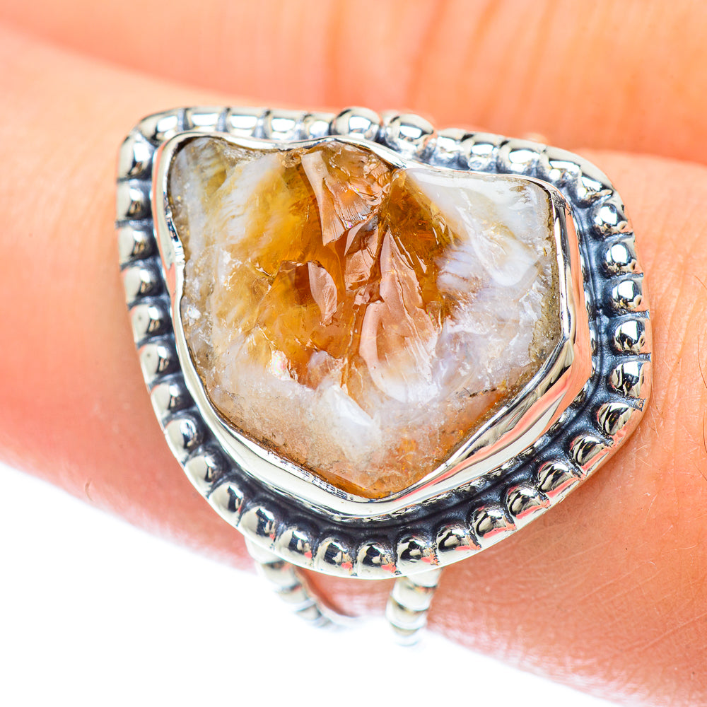Citrine Rings handcrafted by Anasilvercos - RING56283