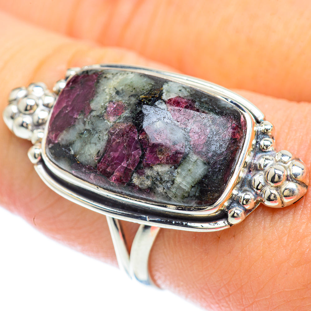 Russian Eudialyte Rings handcrafted by Anasilvercos - RING56288