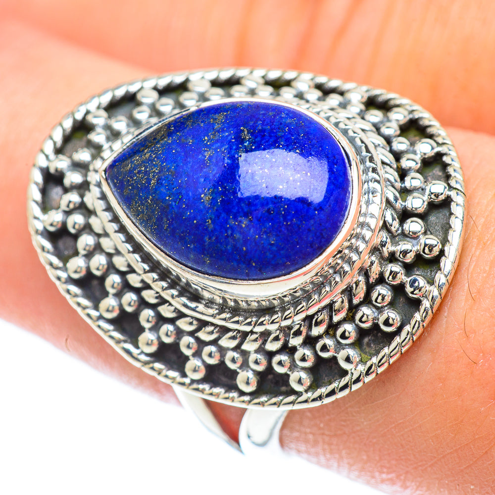Lapis Lazuli Rings handcrafted by Anasilvercos - RING56302