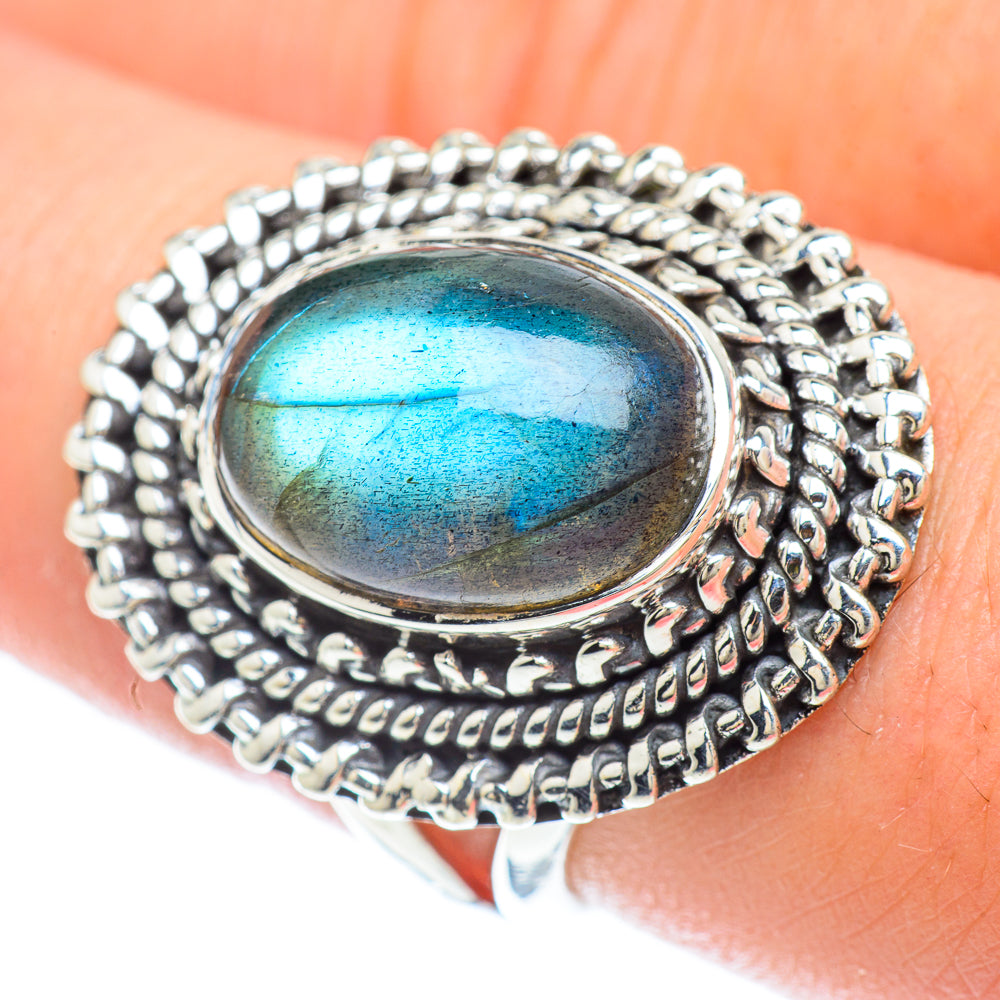 Labradorite Rings handcrafted by Anasilvercos - RING56306