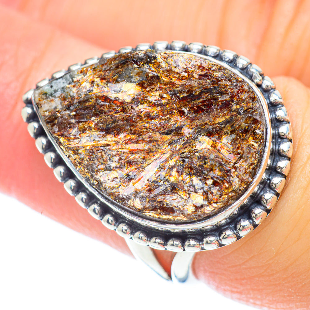 Astrophyllite Rings handcrafted by Anasilvercos - RING56311
