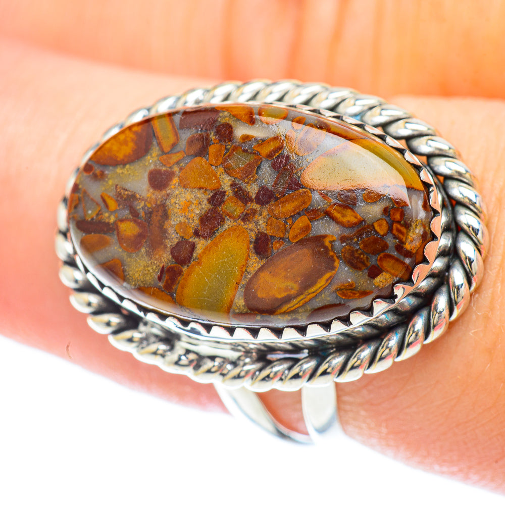Chert Breccia Rings handcrafted by Anasilvercos - RING56312