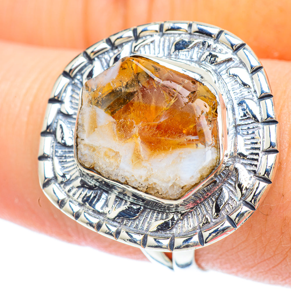 Citrine Rings handcrafted by Anasilvercos - RING56316