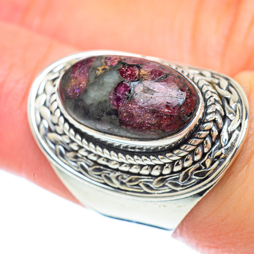 Russian Eudialyte Rings handcrafted by Anasilvercos - RING56321