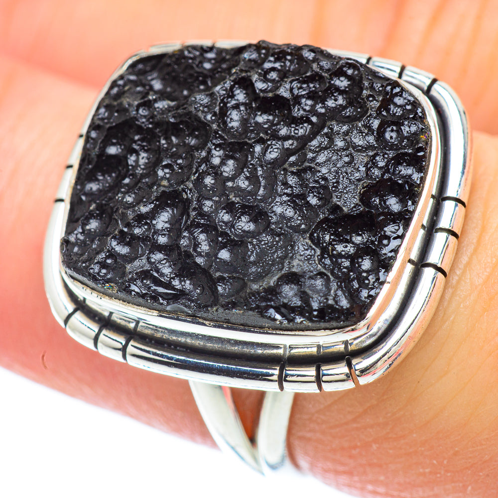 Tektite Rings handcrafted by Anasilvercos - RING56326