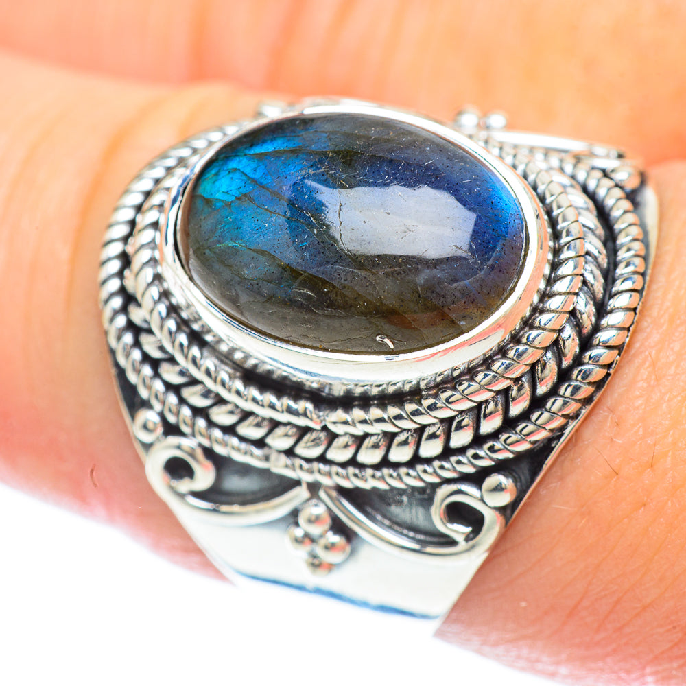 Labradorite Rings handcrafted by Anasilvercos - RING56331
