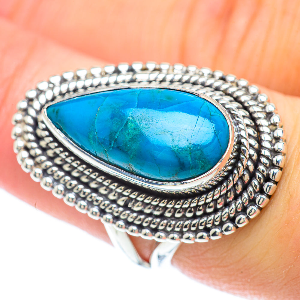Chrysocolla Rings handcrafted by Anasilvercos - RING56334