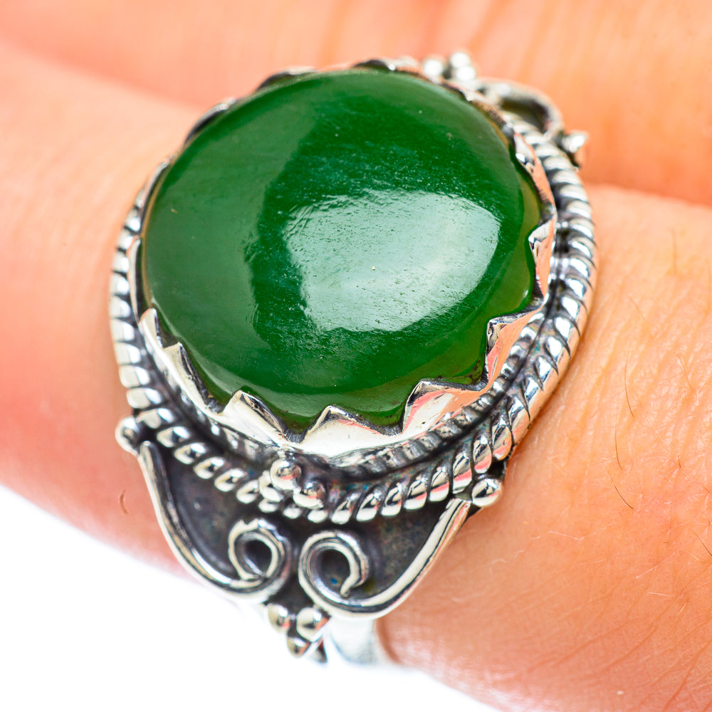 Nephrite Jade Rings handcrafted by Anasilvercos - RING56339