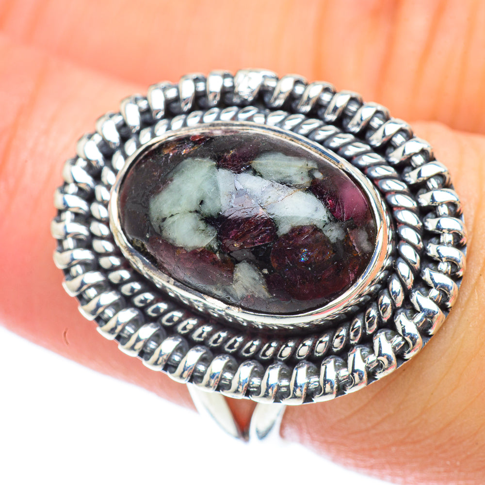 Russian Eudialyte Rings handcrafted by Anasilvercos - RING56350