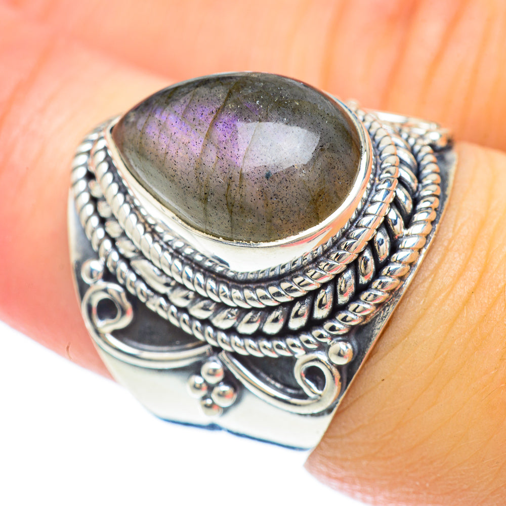 Labradorite Rings handcrafted by Anasilvercos - RING56352