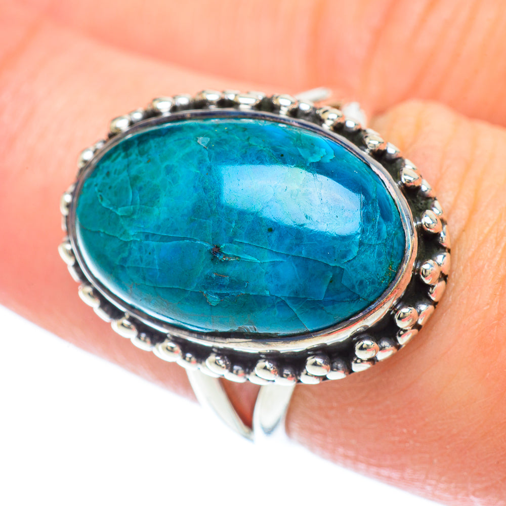 Chrysocolla Rings handcrafted by Anasilvercos - RING56359
