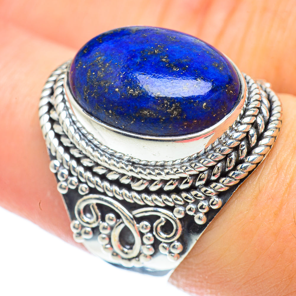 Lapis Lazuli Rings handcrafted by Anasilvercos - RING56361