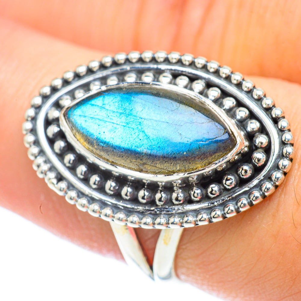 Labradorite Rings handcrafted by Anasilvercos - RING56363