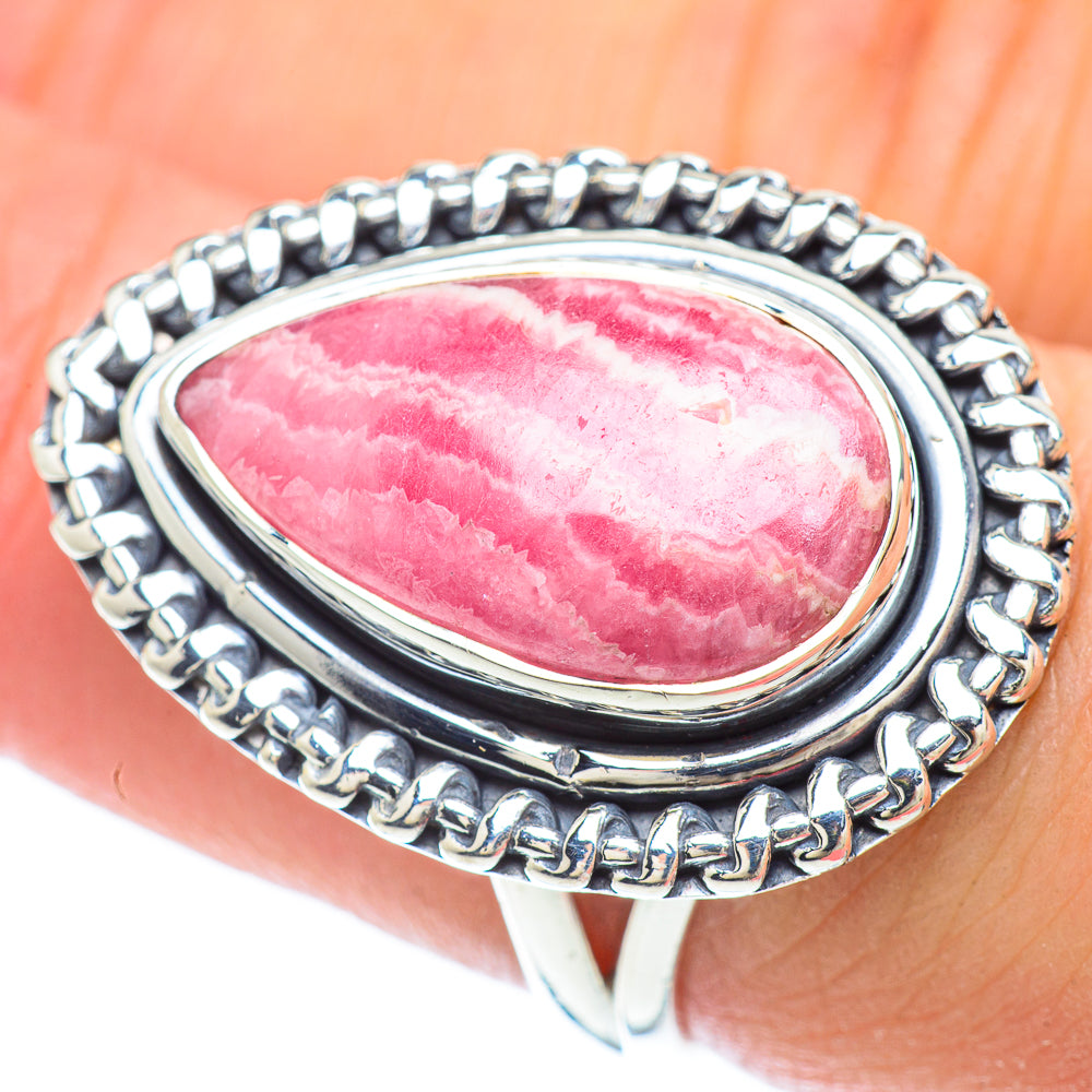 Rhodochrosite Rings handcrafted by Anasilvercos - RING56375