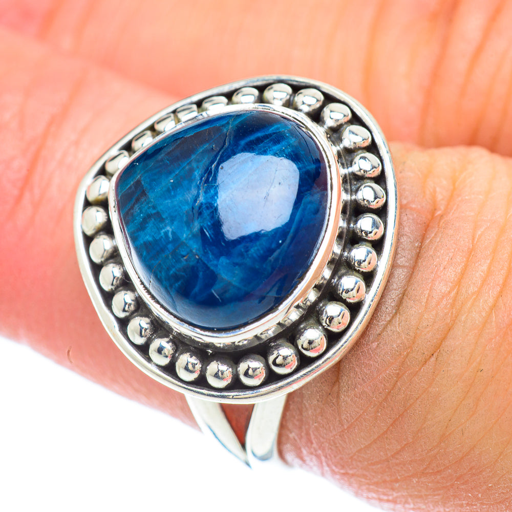Chrysocolla In Quartz Rings handcrafted by Anasilvercos - RING56386