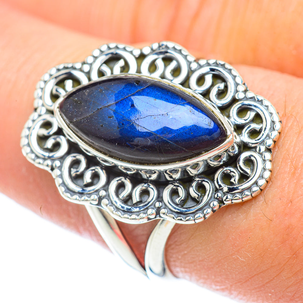 Labradorite Rings handcrafted by Anasilvercos - RING56387