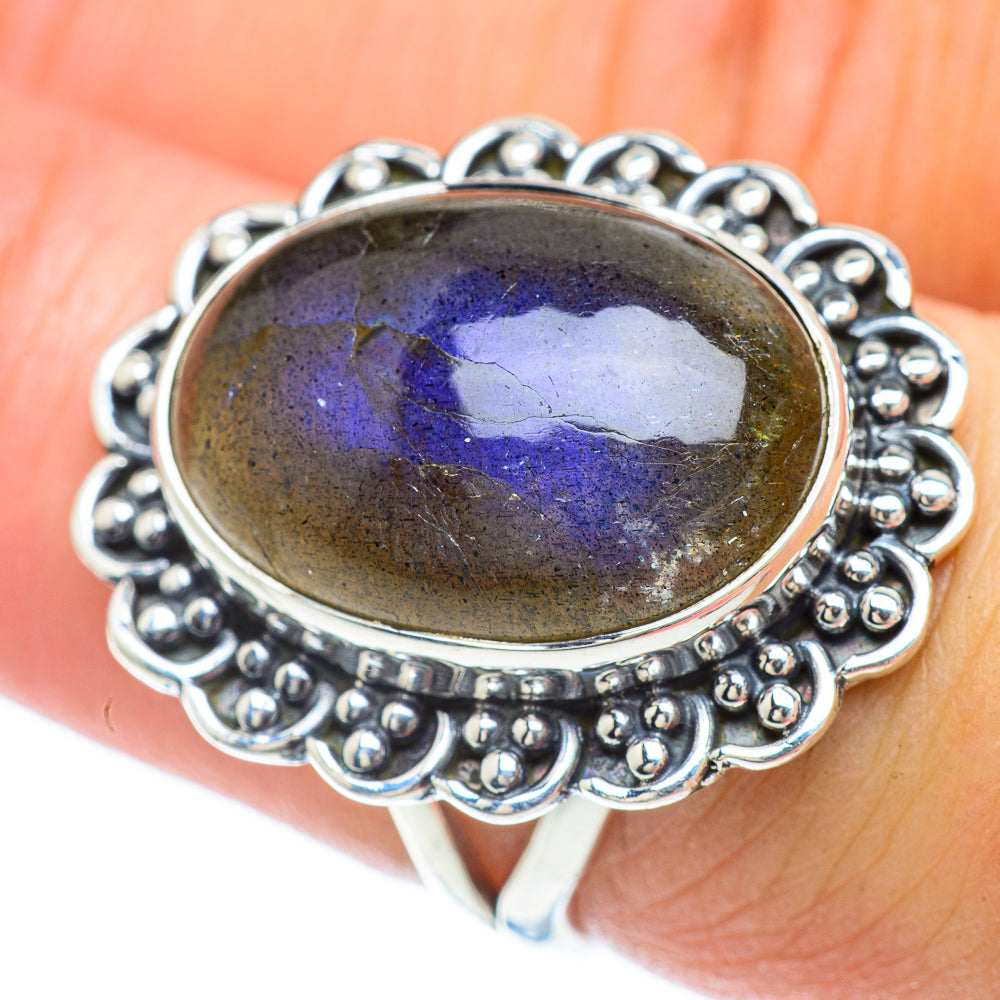 Labradorite Rings handcrafted by Anasilvercos - RING56389