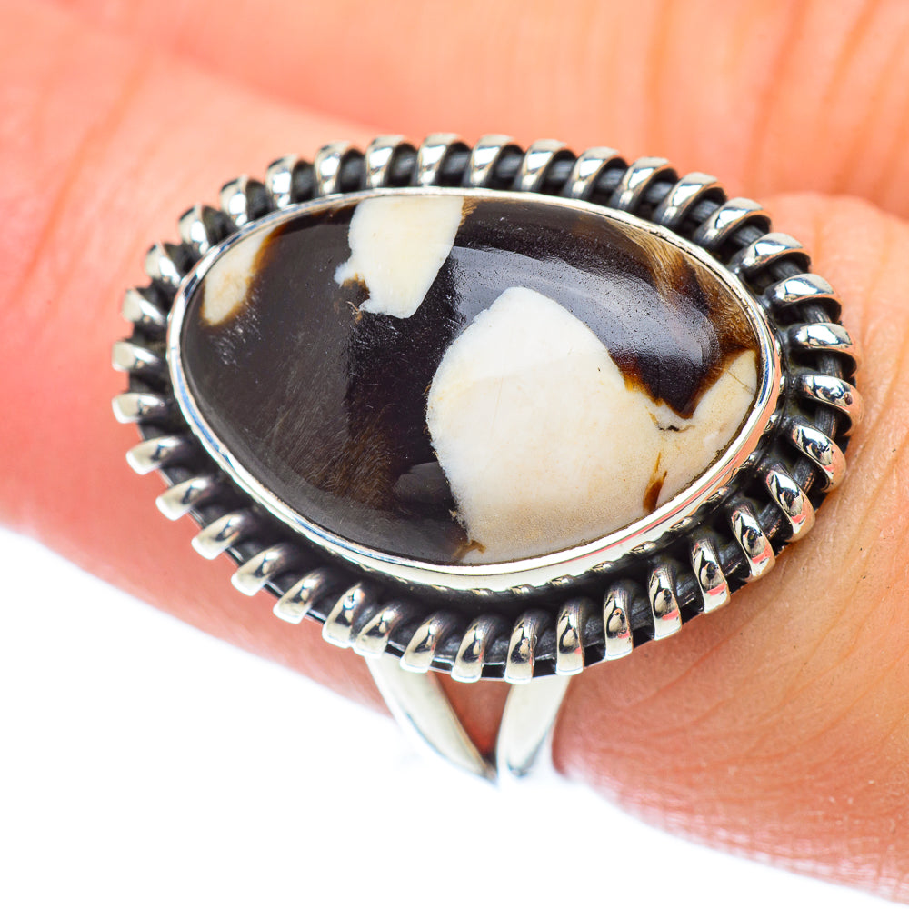 Peanut Wood Jasper Rings handcrafted by Anasilvercos - RING56395