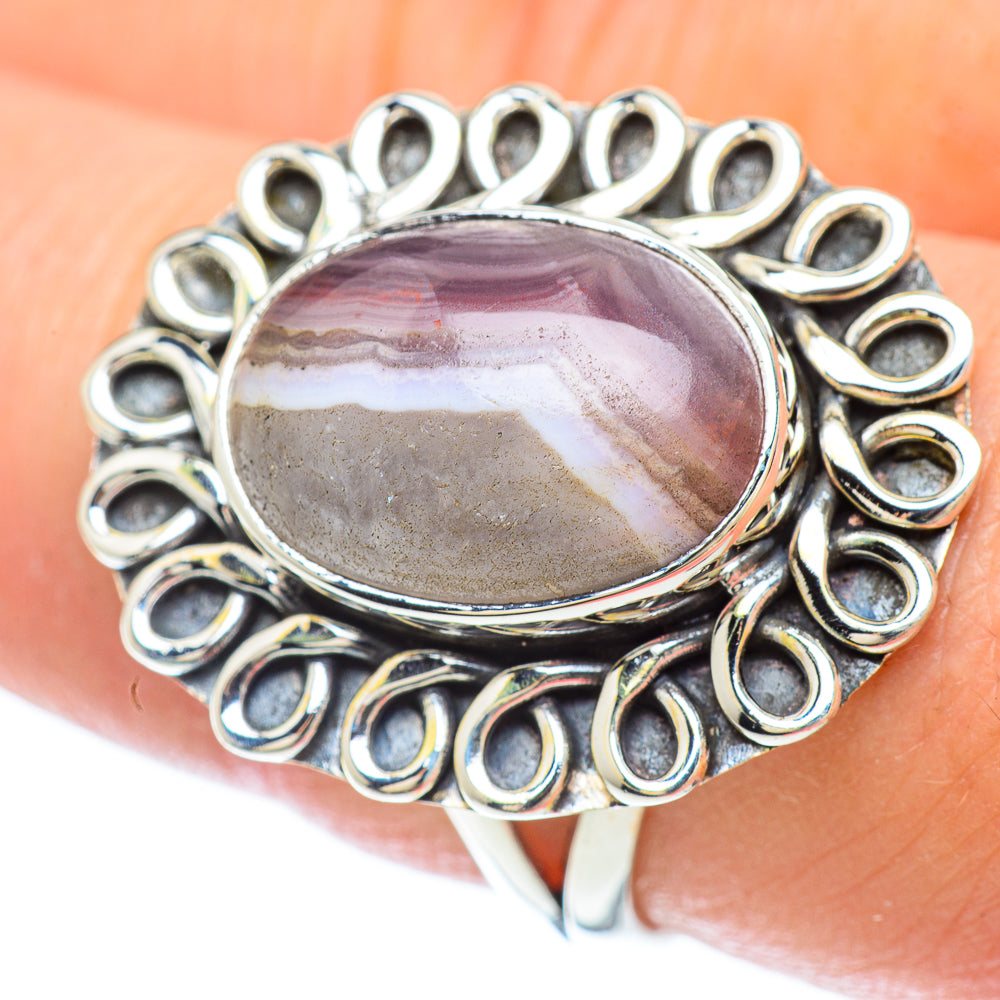 Botswana Agate Rings handcrafted by Anasilvercos - RING56396
