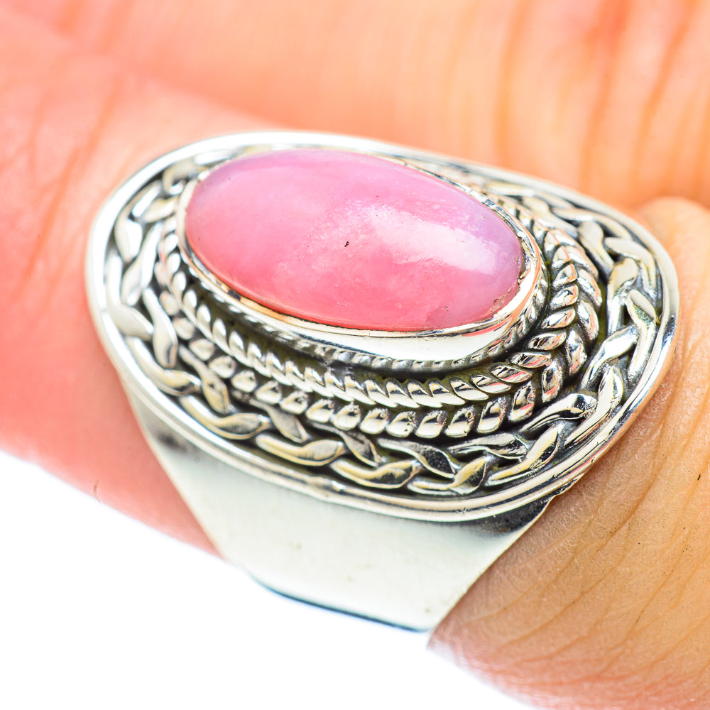 Pink Opal Rings handcrafted by Anasilvercos - RING56401