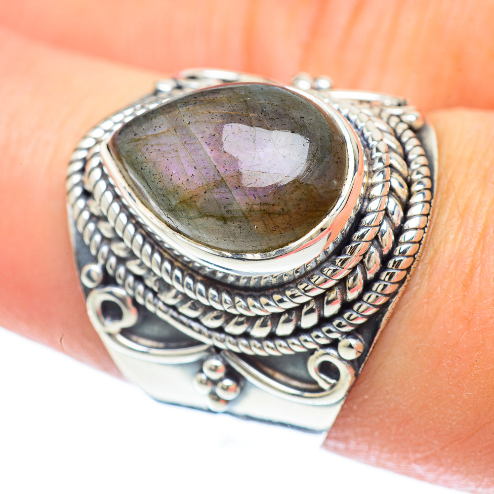 Labradorite Rings handcrafted by Anasilvercos - RING56402