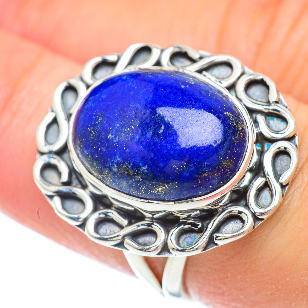 Lapis Lazuli Rings handcrafted by Anasilvercos - RING56413