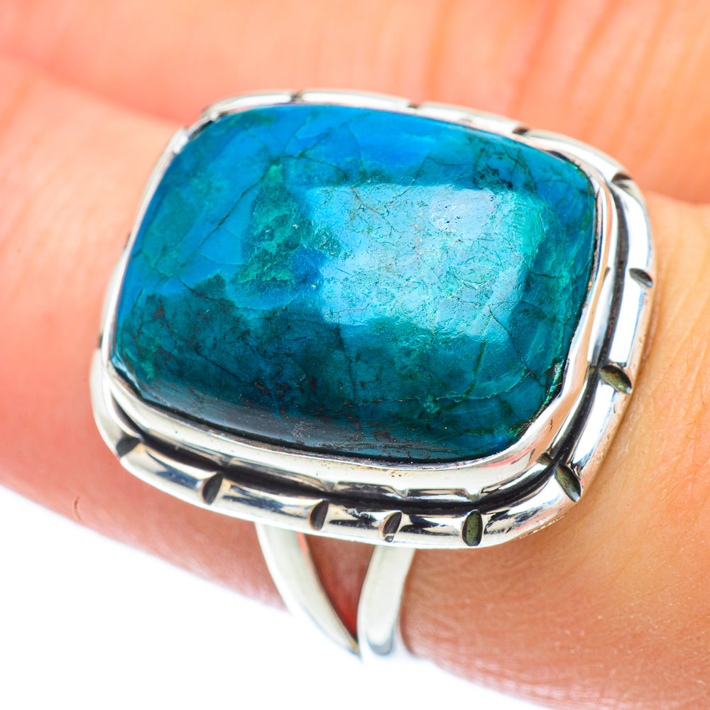 Chrysocolla Rings handcrafted by Anasilvercos - RING56414